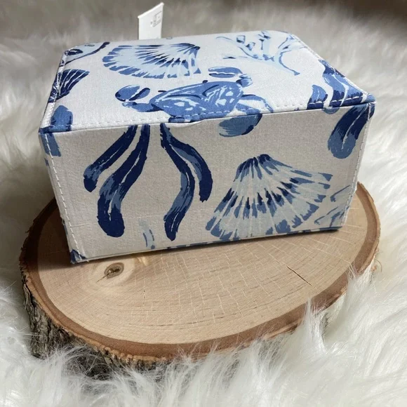 Rachel Zoe Travel Jewelry Cosmetic Coastal Theme Case - Picture 8 of 8